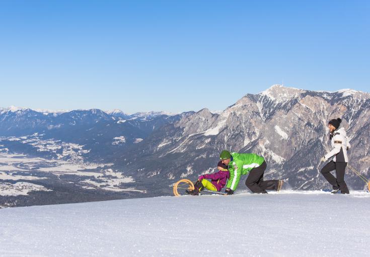 Region Villach Tourismus_Dreiländereck_Rodeln_Franz Gerdl Region Villach Tourismus_Dreiländereck_Rodeln_Franz Gerdl